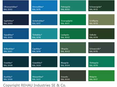 farbige kunststofffenster